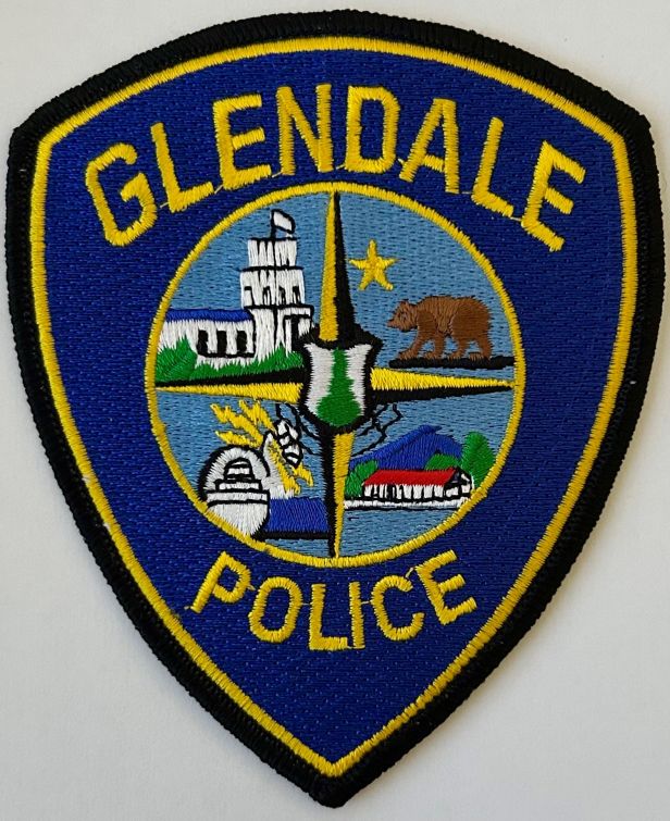 GLENDALE, CALIFORNIA POLICE SHOULDER PATCH - SEW ON.